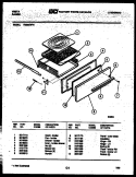 BROILER DRAWER PARTS Diagram and Parts List for VG30CW2  Tappan Range