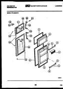DOOR PARTS Diagram and Parts List for TPK180ZN1W  Kelvinator Refrigerator