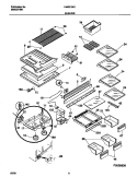 SHELVES Diagram and Parts List for F44R21NGD1  Frigidaire Refrigerator