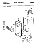 CABINET Diagram and Parts List for MFU14M2BW2  Frigidaire Freezer