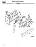 BACKGUARD Diagram and Parts List for FEF366CGSA  Frigidaire Range