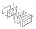 DOOR Diagram and Parts List for GGF322BBWC  Gibson Range