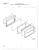 DOOR Diagram and Parts List for TGF351SHWC  Tappan Range