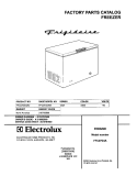 COVER Diagram and Parts List for FFC07G4AW2  Frigidaire Freezer