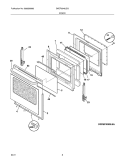 DOOR Diagram and Parts List for BKEF3048LSG  Frigidaire Range
