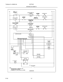 WIRING SCHEMATIC Diagram and Parts List for GLEF378CQC  Frigidaire Range