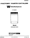 COVER Diagram and Parts List for WWX645JBS1  Frigidaire Washer