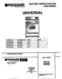 COVER Diagram and Parts List for MGF352BEDB  Frigidaire Range
