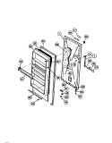 DOOR Diagram and Parts List for GFU21M9AW4  Gibson Freezer