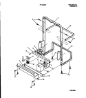 FRAME DETAILS Diagram and Parts List for F71C663BD0  Frigidaire Dishwasher