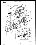 ICE MAKER AND INSTALLATION PARTS Diagram and Parts List for MRS24WHAD0  Frigidaire Refrigerator