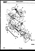 ICE DISPENSER Diagram and Parts List for FRS24XHAB1  Frigidaire Refrigerator