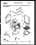 BODY PARTS Diagram and Parts List for CG301SP2Y1  Frigidaire Range