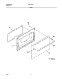 DOOR Diagram and Parts List for MGF303PGWG  Uni Range