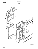 DOOR Diagram and Parts List for TRT18GREW1  Tappan Refrigerator