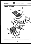 SHELVES AND SUPPORTS Diagram and Parts List for TPK180EN2W  Kelvinator Refrigerator