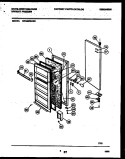 DOOR PARTS Diagram and Parts List for WFU20F5AW2  Frigidaire Freezer