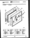DOOR PARTS Diagram and Parts List for GF625LD1  Frigidaire Range