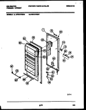 DOOR PARTS Diagram and Parts List for UFS101FM5W  Kelvinator Freezer