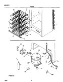 SYSTEM Diagram and Parts List for FFU21M8GW0  Frigidaire Freezer