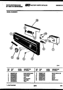 CONSOLE AND CONTROL PARTS Diagram and Parts List for SU550NXR1  Frigidaire Dishwasher