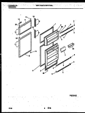 DOOR PARTS Diagram and Parts List for WRT17CGAD0  Frigidaire Refrigerator