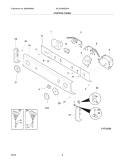 CONTROL PANEL Diagram and Parts List for WLXG42REW4  Westinghouse Washer Dryer Combo