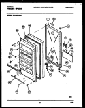 DOOR PARTS Diagram and Parts List for FV16M2WXFE  Gibson Freezer