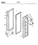 FREEZER DOOR Diagram and Parts List for FRS22PRBD1  Frigidaire Refrigerator