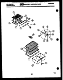 SHELVES AND SUPPORTS Diagram and Parts List for TSK140EN1W  Kelvinator Refrigerator