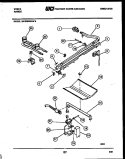 BURNER, MANIFOLD AND GAS CONTROL Diagram and Parts List for 30DPMBWAN6  Tappan Range