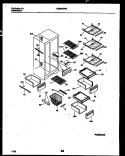 SHELVES AND SUPPORTS Diagram and Parts List for GRS26WRAW0  Gibson Refrigerator