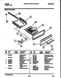 BROILER DRAWER PARTS Diagram and Parts List for 30-1049-00-06  Tappan Range