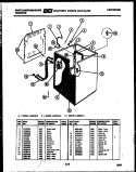CABINET PARTS Diagram and Parts List for LA400JXF4  Frigidaire Washer