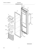 REFRIGERATOR DOOR Diagram and Parts List for EW26SS85KS0  Electrolux Refrigerator