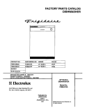 COVER Diagram and Parts List for FDB641RAB1  Frigidaire Dishwasher