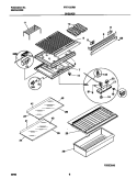 SHELVES Diagram and Parts List for FRT13GRHW1  Frigidaire Refrigerator