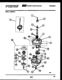 TRANSMISSION PARTS Diagram and Parts List for LG400MXD1  Frigidaire Washer Dryer Combo