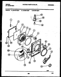 DOOR PARTS Diagram and Parts List for 49-2451-00-01  Tappan Dryer