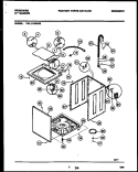 CABINET PARTS Diagram and Parts List for FWL111RBW0  Frigidaire Washer