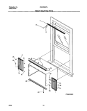 WINDOW MOUNTING Diagram and Parts List for WAC052K7A7  Westinghouse Air Conditioner