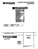 COVER Diagram and Parts List for FDG8977ES0  Frigidaire Dryer