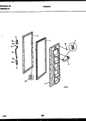 FREEZER DOOR PARTS Diagram and Parts List for FRS20NRAD0  Frigidaire Refrigerator