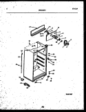 CABINET PARTS Diagram and Parts List for ATG185NCW1  Frigidaire Refrigerator