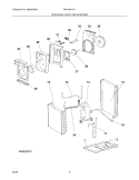 COOLING & AIR FLOW SYSTEMS Diagram and Parts List for FAK124P1V1  Frigidaire Air Conditioner