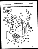 CABINET PARTS Diagram and Parts List for LCG851LW1  Frigidaire Washer Dryer Combo