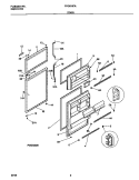 DOOR PARTS Diagram and Parts List for FPGS18TAL3  Frigidaire Refrigerator