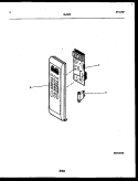 CONTROL PANEL Diagram and Parts List for 56-3452-10-01  Tappan Microwave