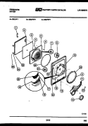 DOOR PARTS Diagram and Parts List for DEISFL1  Frigidaire Dryer