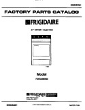 COVER Diagram and Parts List for FDE546NBS0  Frigidaire Dryer